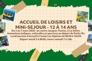 Bandeau accueil de loisirs et mini séjour 