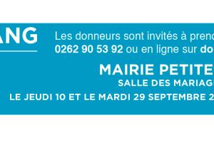 don du sang du 10 et 29 septembre 2026