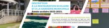 Bandeau Inscription à la restauration scolaire et à la garderie municipale