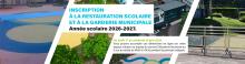 Bandeau inscription à la restauration scolaire et à la garderie municipale – année scolaire 2026-2027